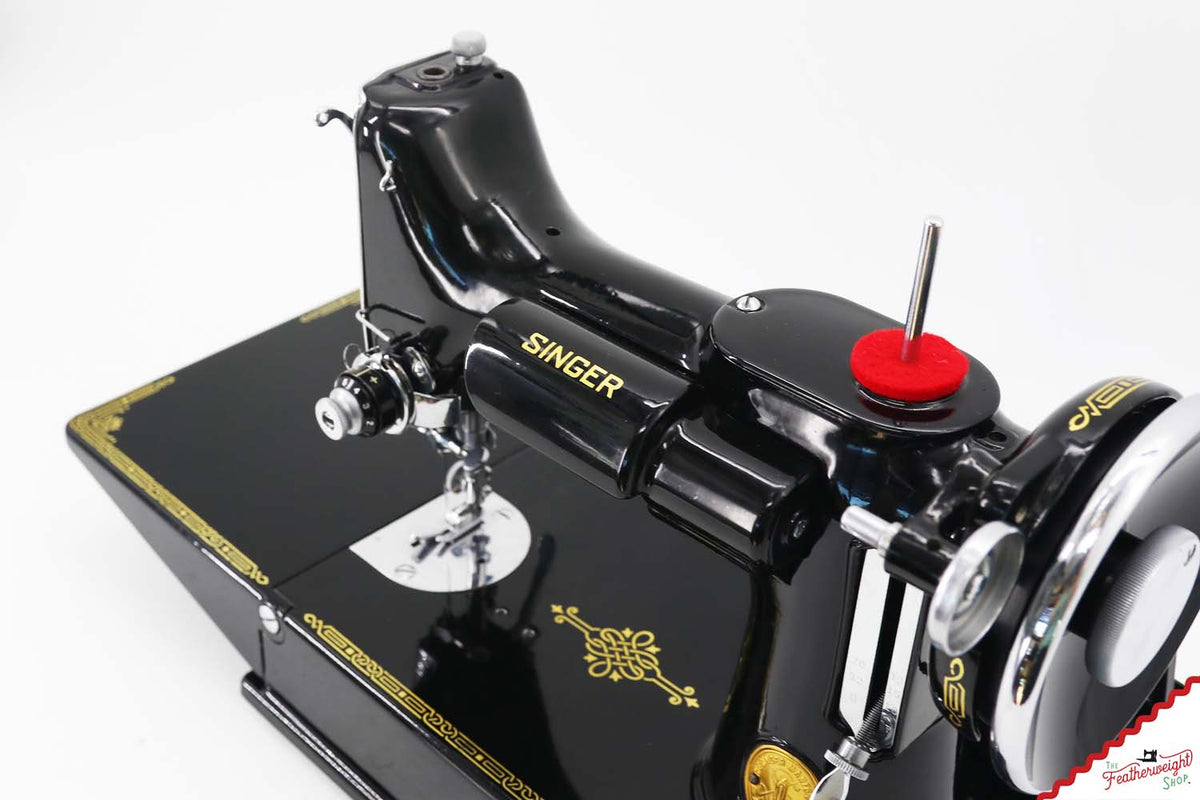 Singer Featherweight 221 Sewing Machine, AF374*** - Corduroy Insert - RARE