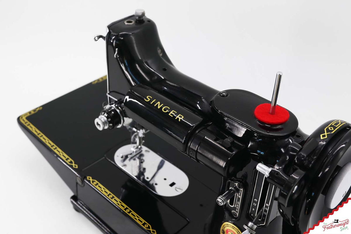 Singer Featherweight 222K Sewing Machine, Red 'S' - ER31657* - 1960