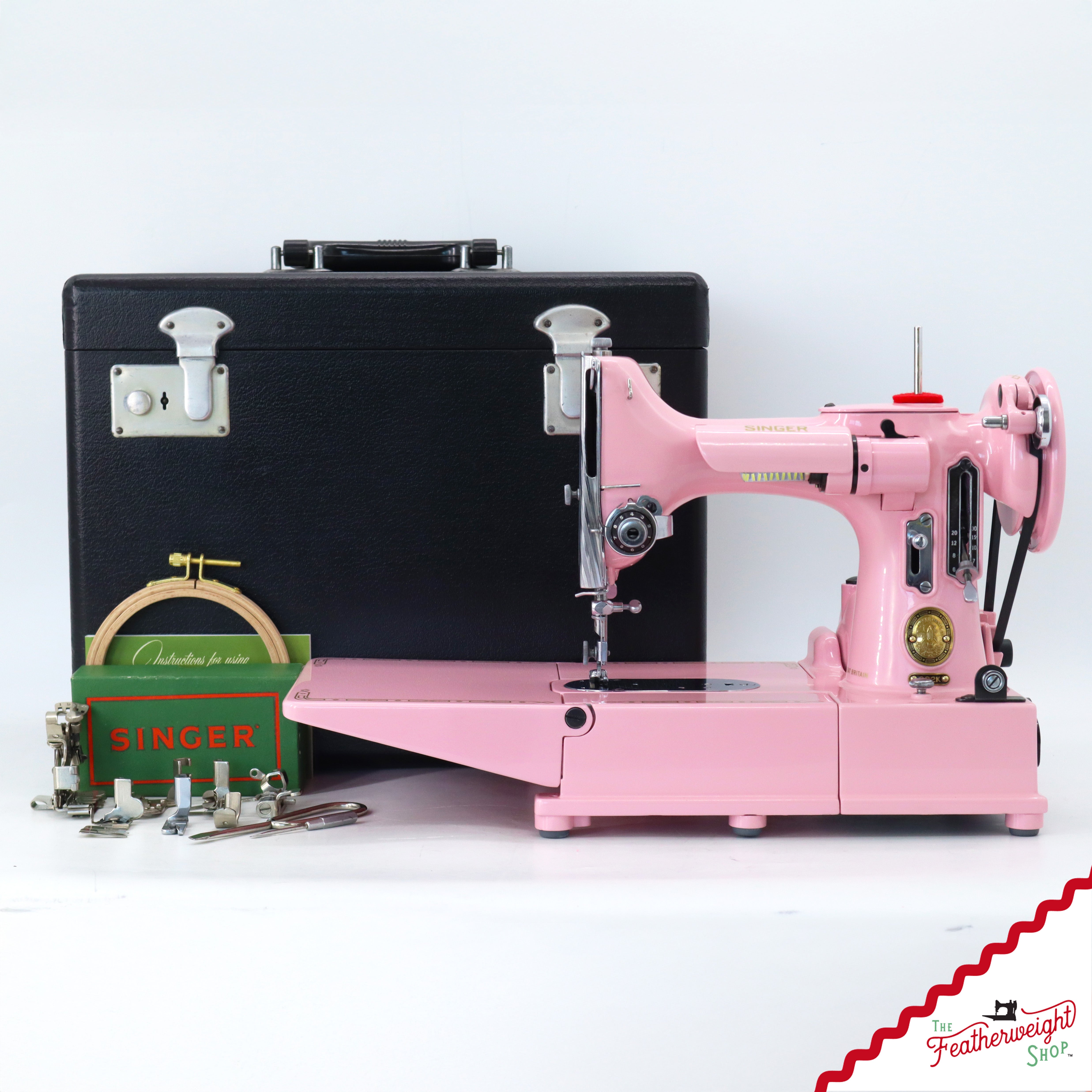 Singer Featherweight 222K - EJ2699** - Fully Restored in Pink Frosting