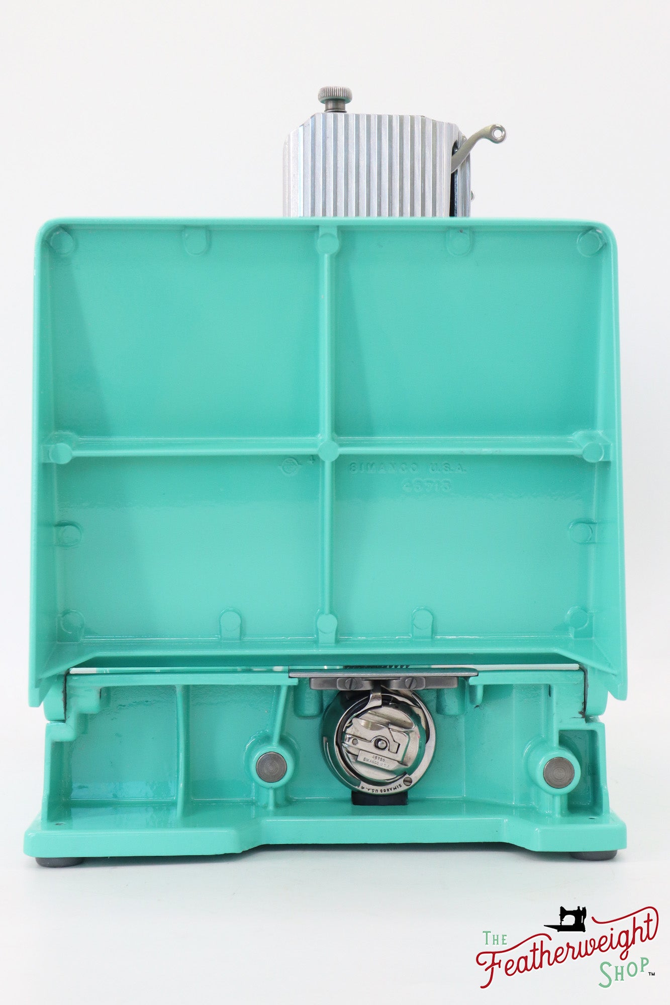 Singer Featherweight 221, AJ587*** - Fully Restored in Caribbean Sea Green