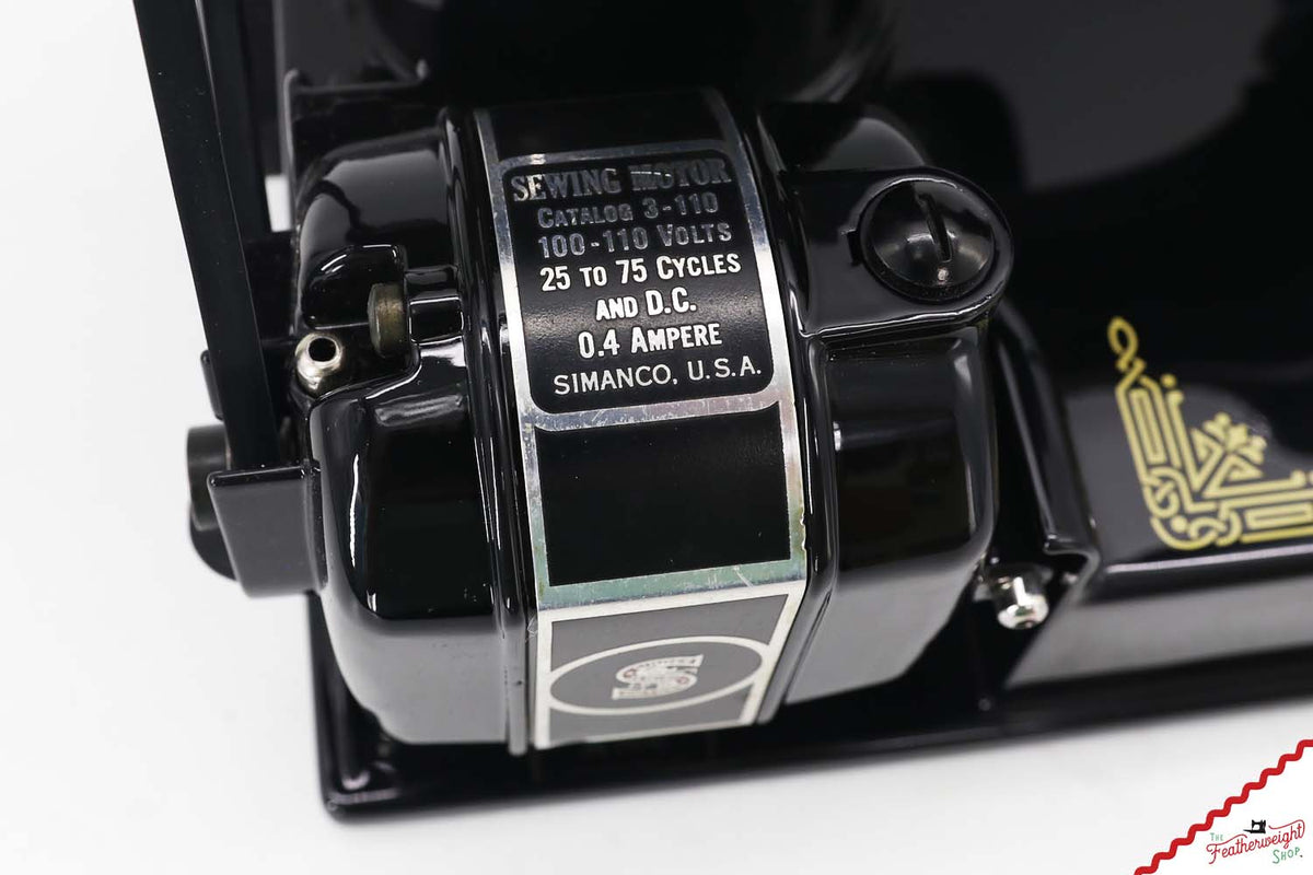 Singer Featherweight 221, "First-Run" 1933 AD54544* - Fully Restored in Gloss Black
