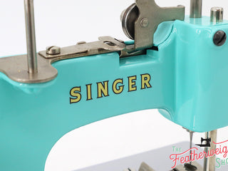 Load image into Gallery viewer, Singer Sewhandy Model 20 - Fully Restored in Tiffany Blue - May 2024, Faire