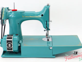Load image into Gallery viewer, Singer Featherweight 221, AE779*** - Fully Restored in Lagoon