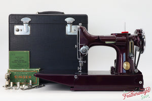 Singer Featherweight 221, AE2120** - Fully Restored in Star Garnet