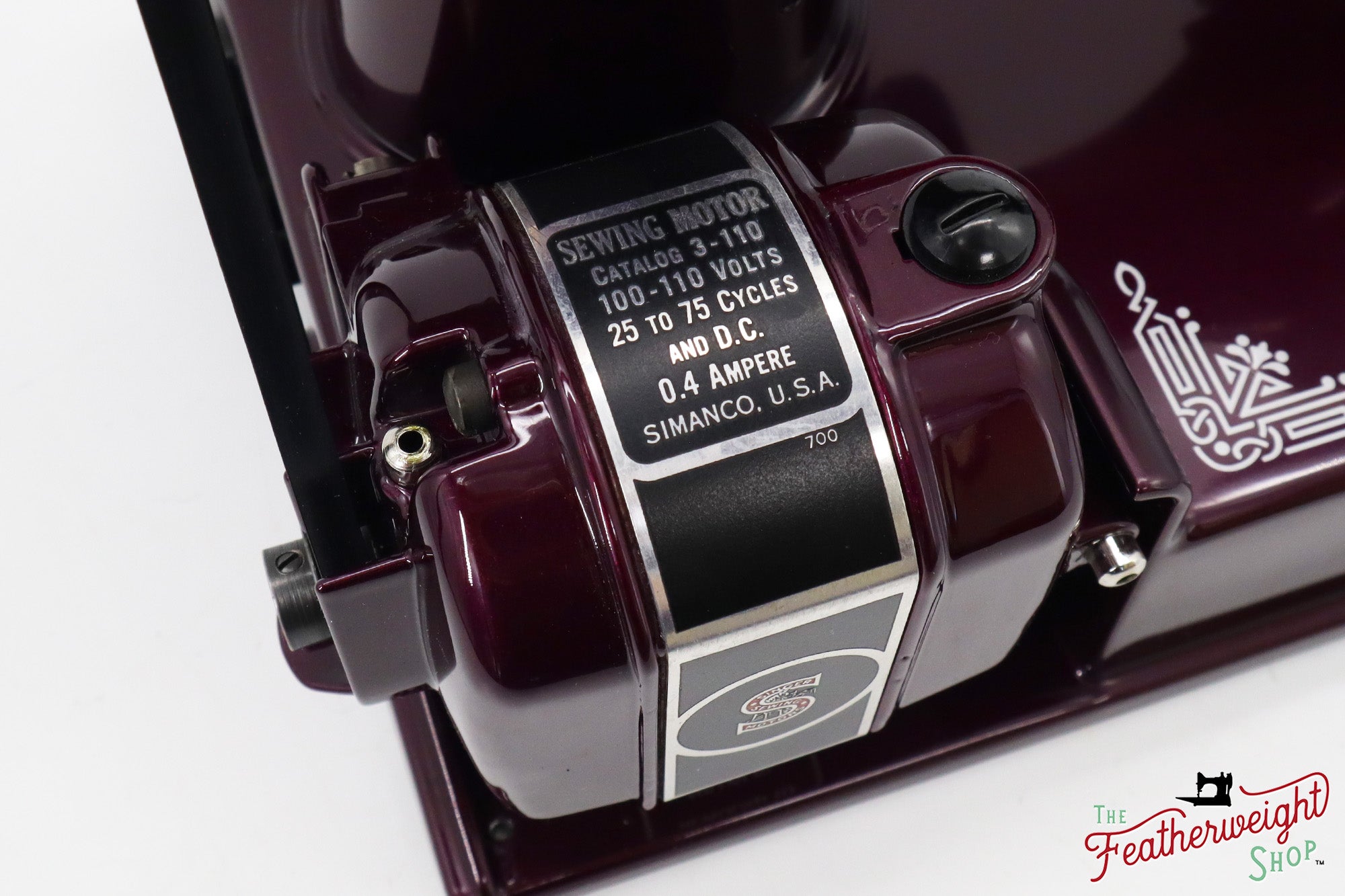 Singer Featherweight 221, AE2120** - Fully Restored in Star Garnet