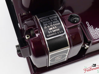 Load image into Gallery viewer, Singer Featherweight 221, AE2120** - Fully Restored in Star Garnet