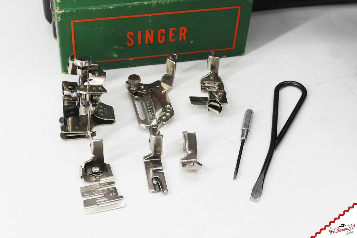 Singer Featherweight 221 Sewing Machine, AM166*** - 1955