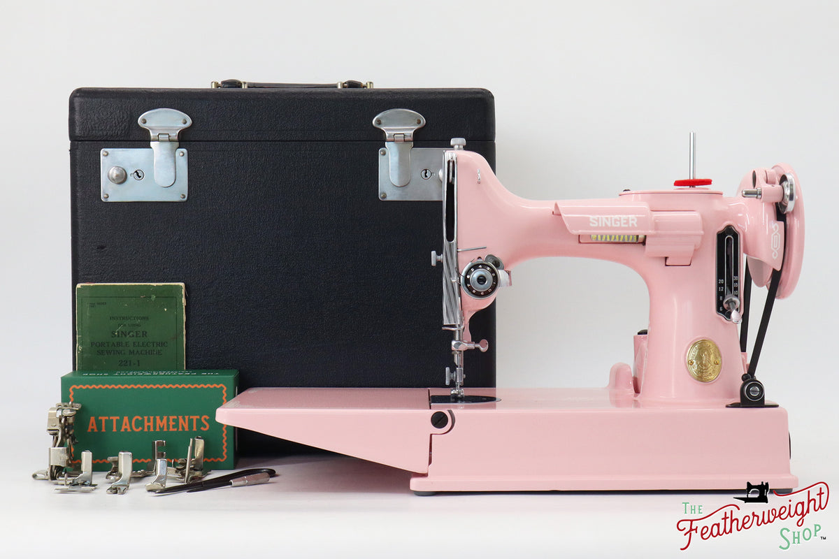 Singer Featherweight 221, AJ126*** - Fully Restored in Rosy Posy Pink ...