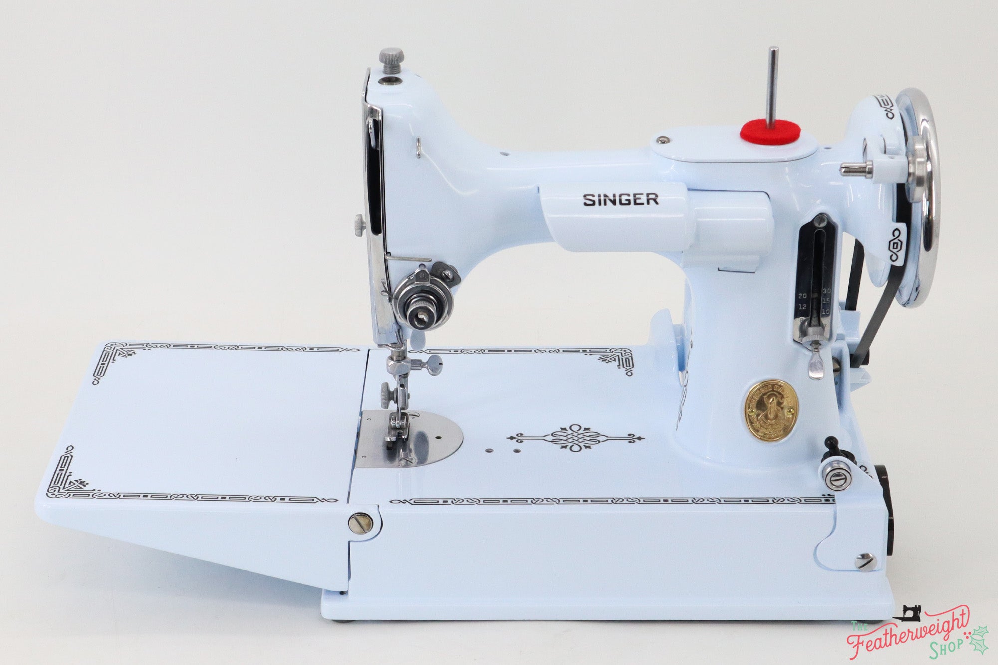 Singer Featherweight 221, AE000*** - Fully Restored in Cinderella Blue