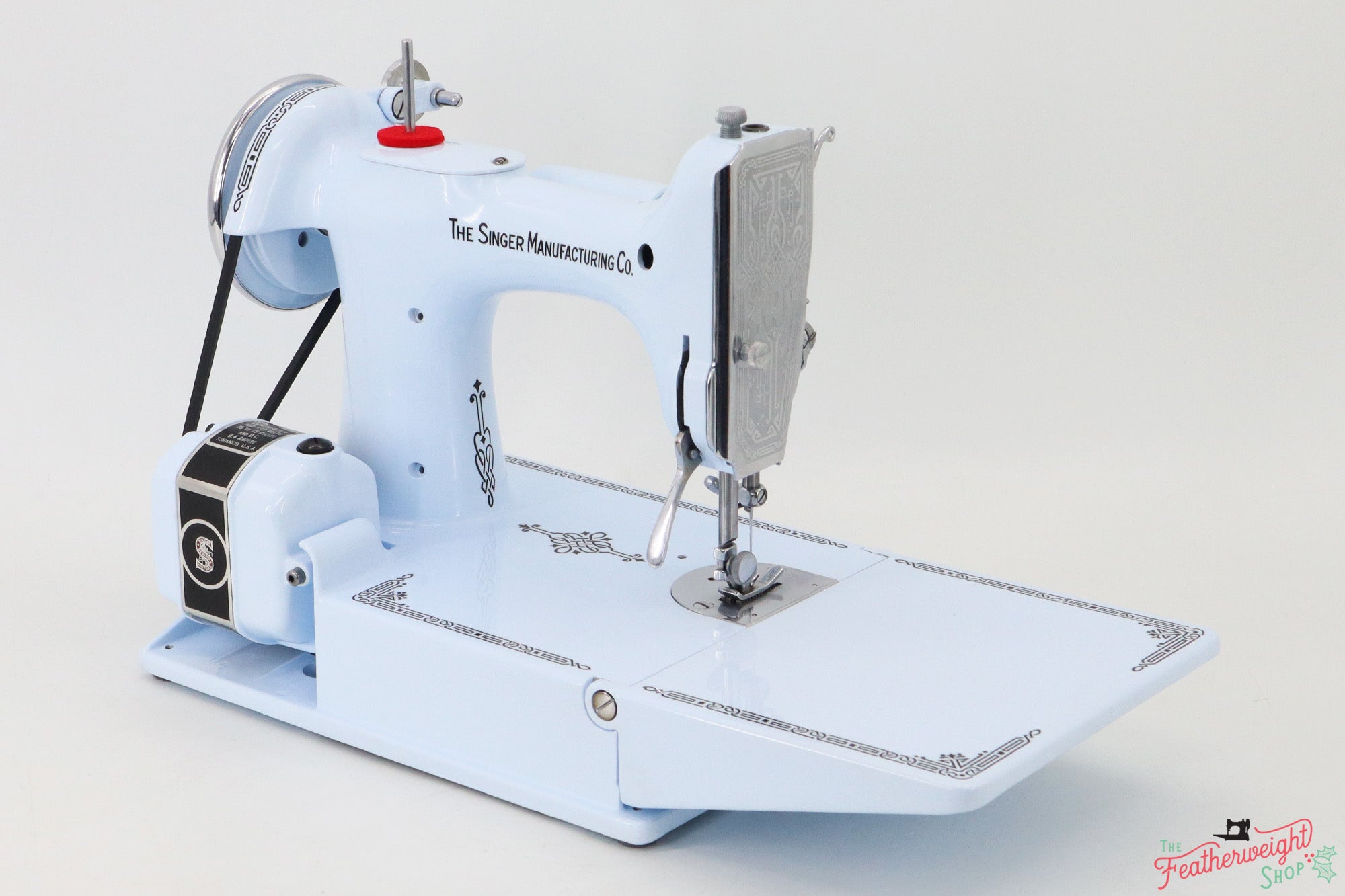 Singer Featherweight 221, AE000*** - Fully Restored in Cinderella Blue