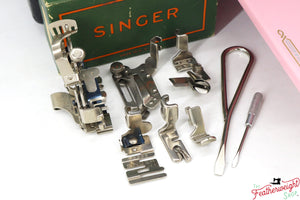 Singer Featherweight 221, AF481*** - Fully Restored in Pink Frosting