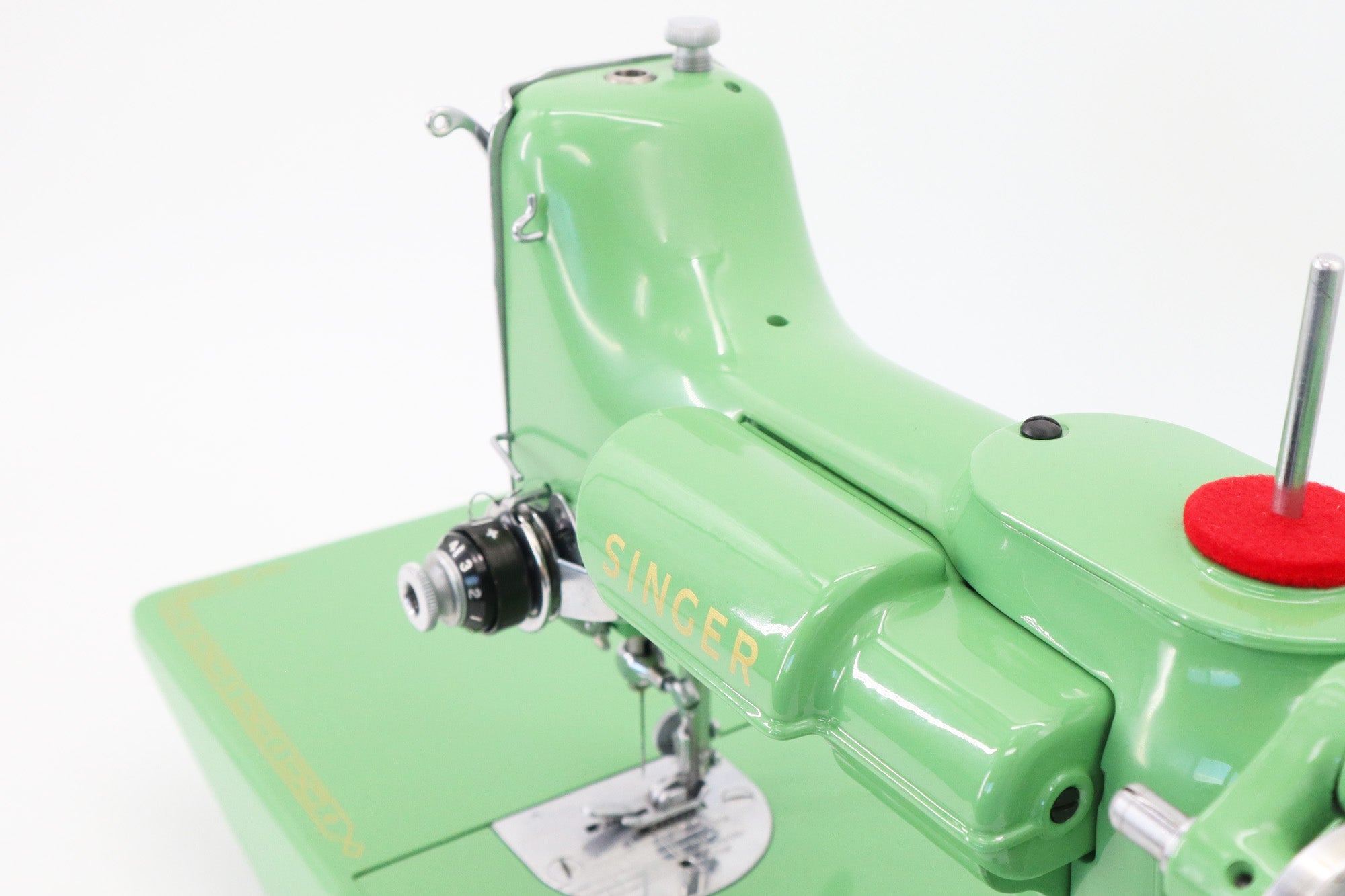 Singer Featherweight 221, AL934*** - Fully Restored in Jadeite Milky Green