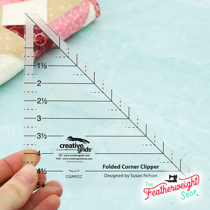 Folded Corner Clipper Ruler by Creative Grids - SMALL – The Singer ...