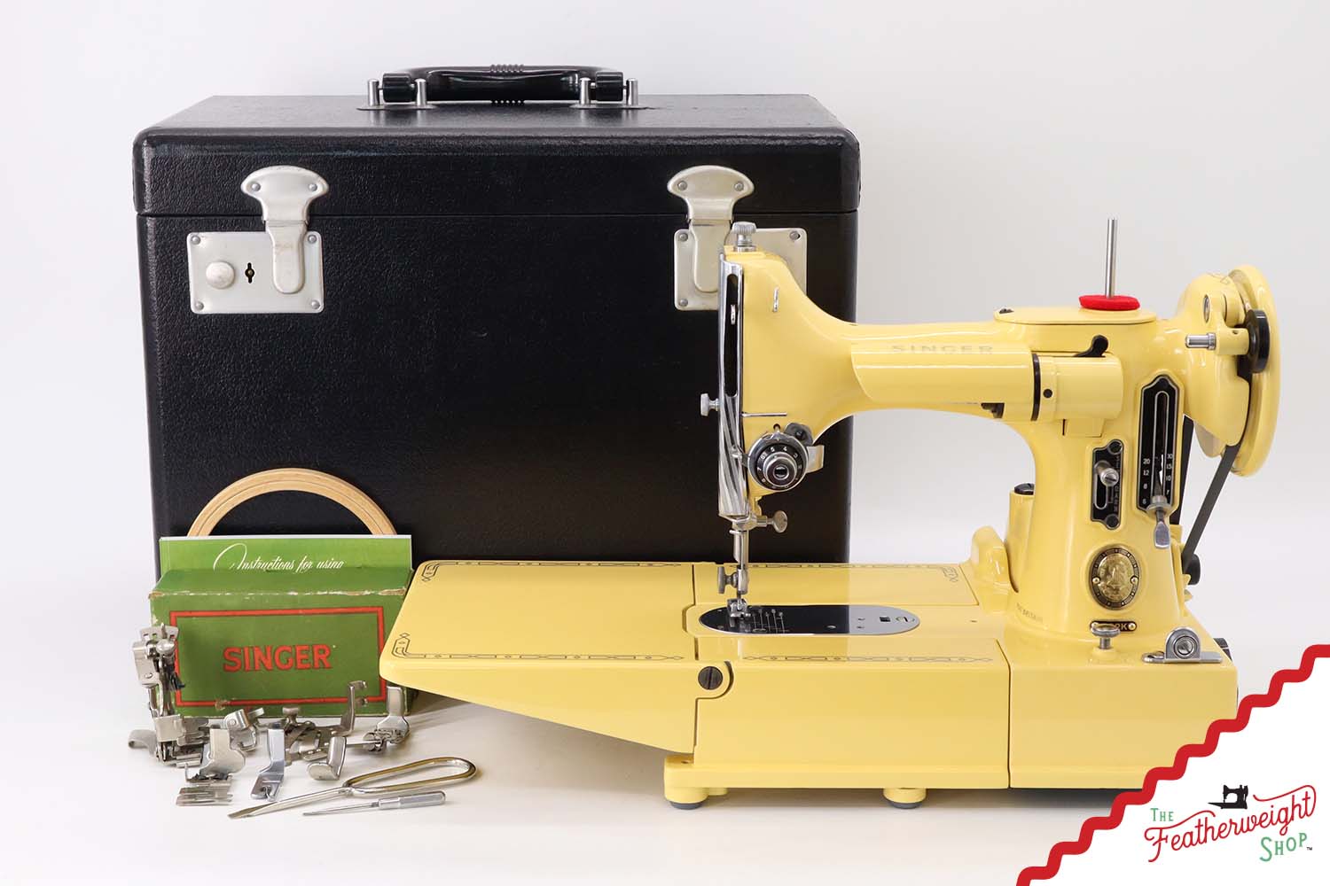 Singer Featherweight 222K - EM6041** - Fully Restored in Happy Yellow