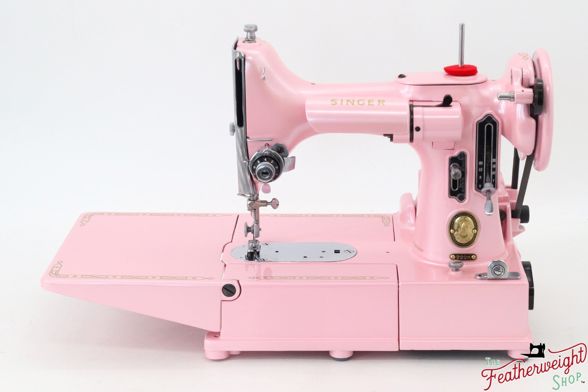 Singer Featherweight 222K - EM9594** - Fully Restored in Pink Frosting