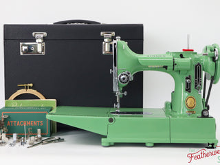 Load image into Gallery viewer, Singer Featherweight 222K - EK32603* - Fully Restored in Art Deco Green