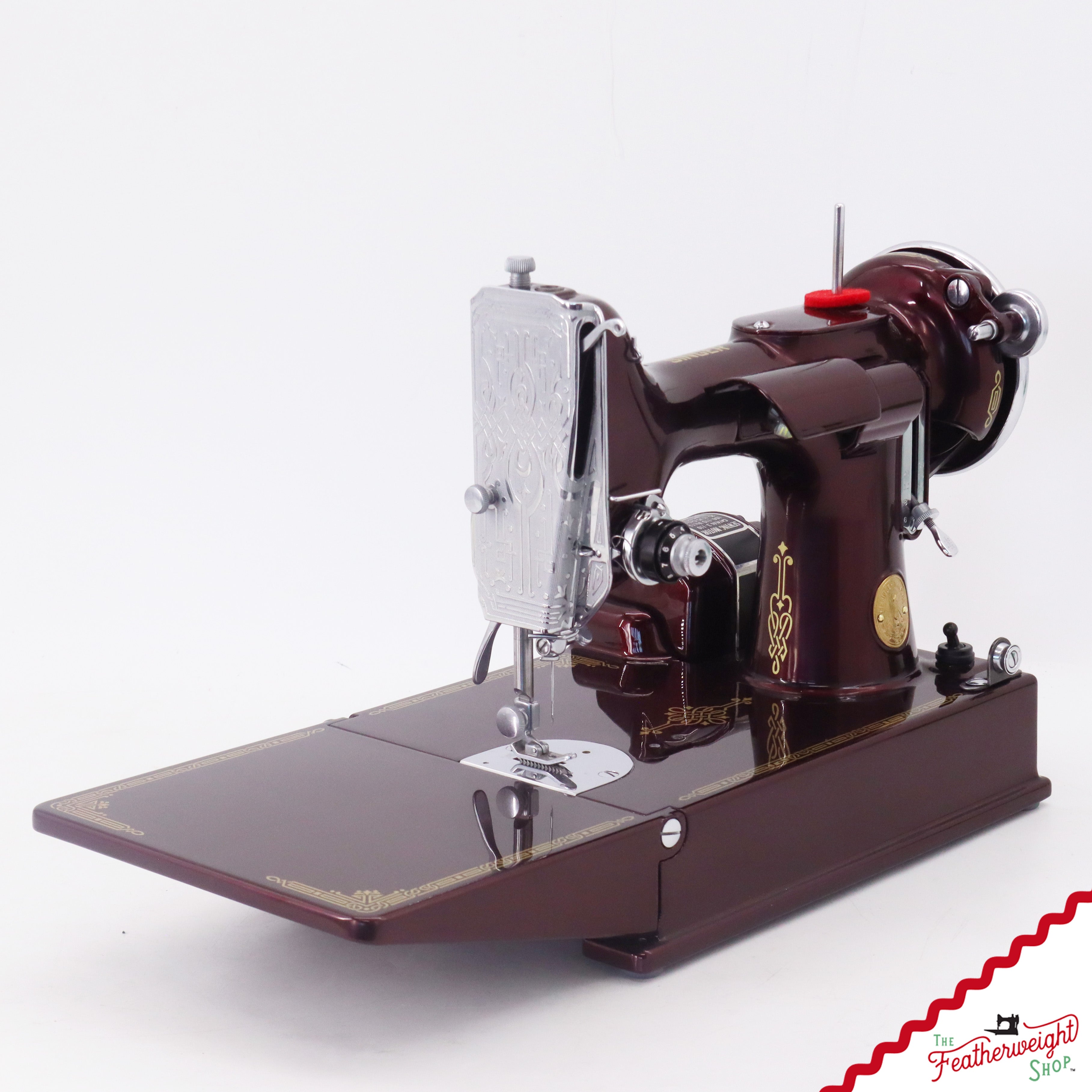 Singer Featherweight Top Decal 221 Fully Restored in Brandywine, AF383927 - SCARCE