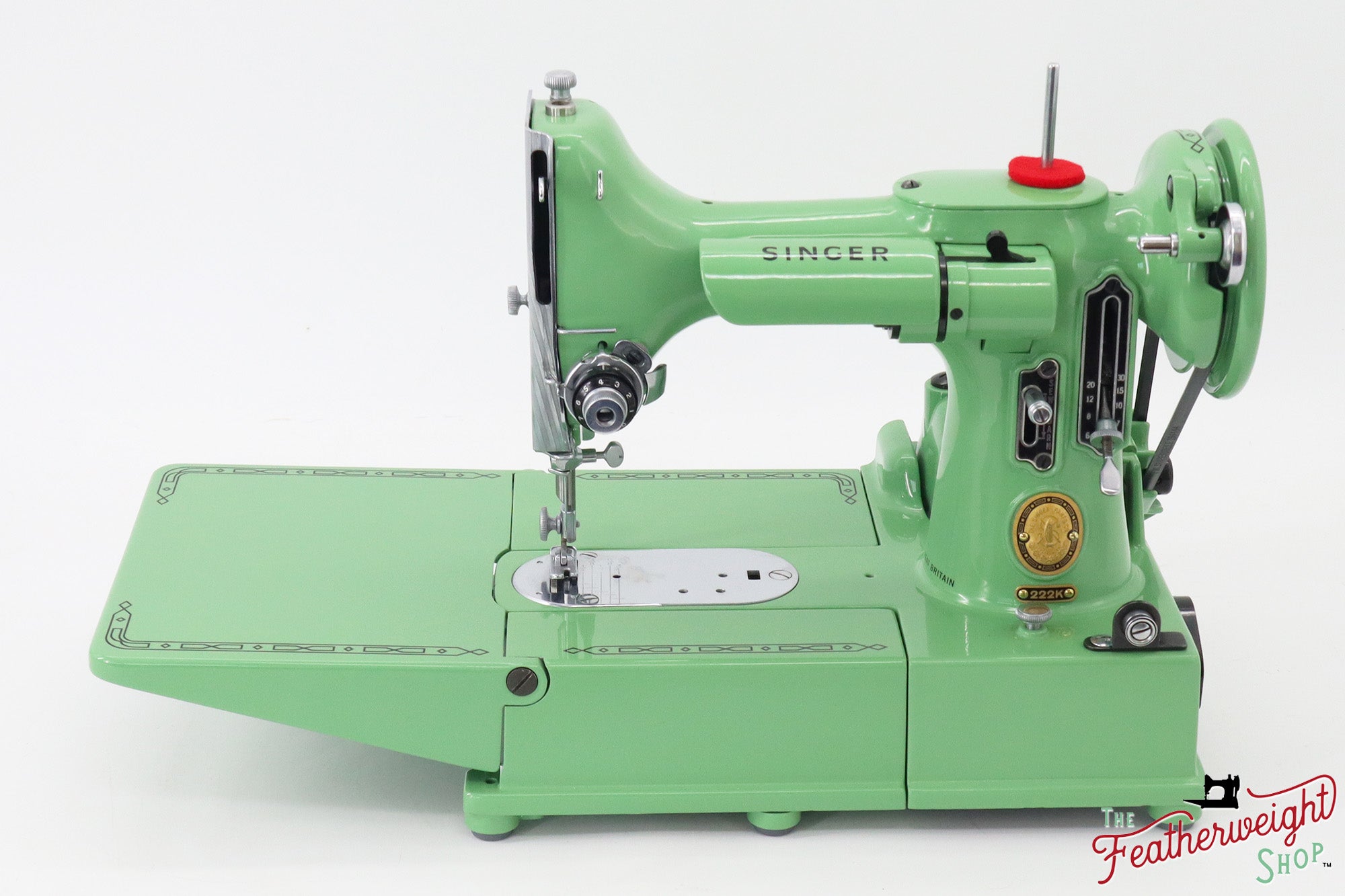 Singer Featherweight 222K - EK32603* - Fully Restored in Art Deco Green