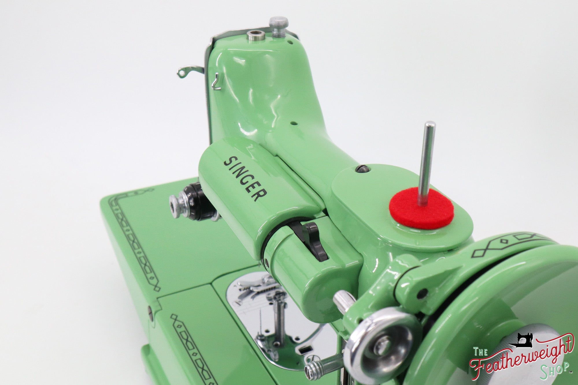 Singer Featherweight 222K - EK32603* - Fully Restored in Art Deco Green