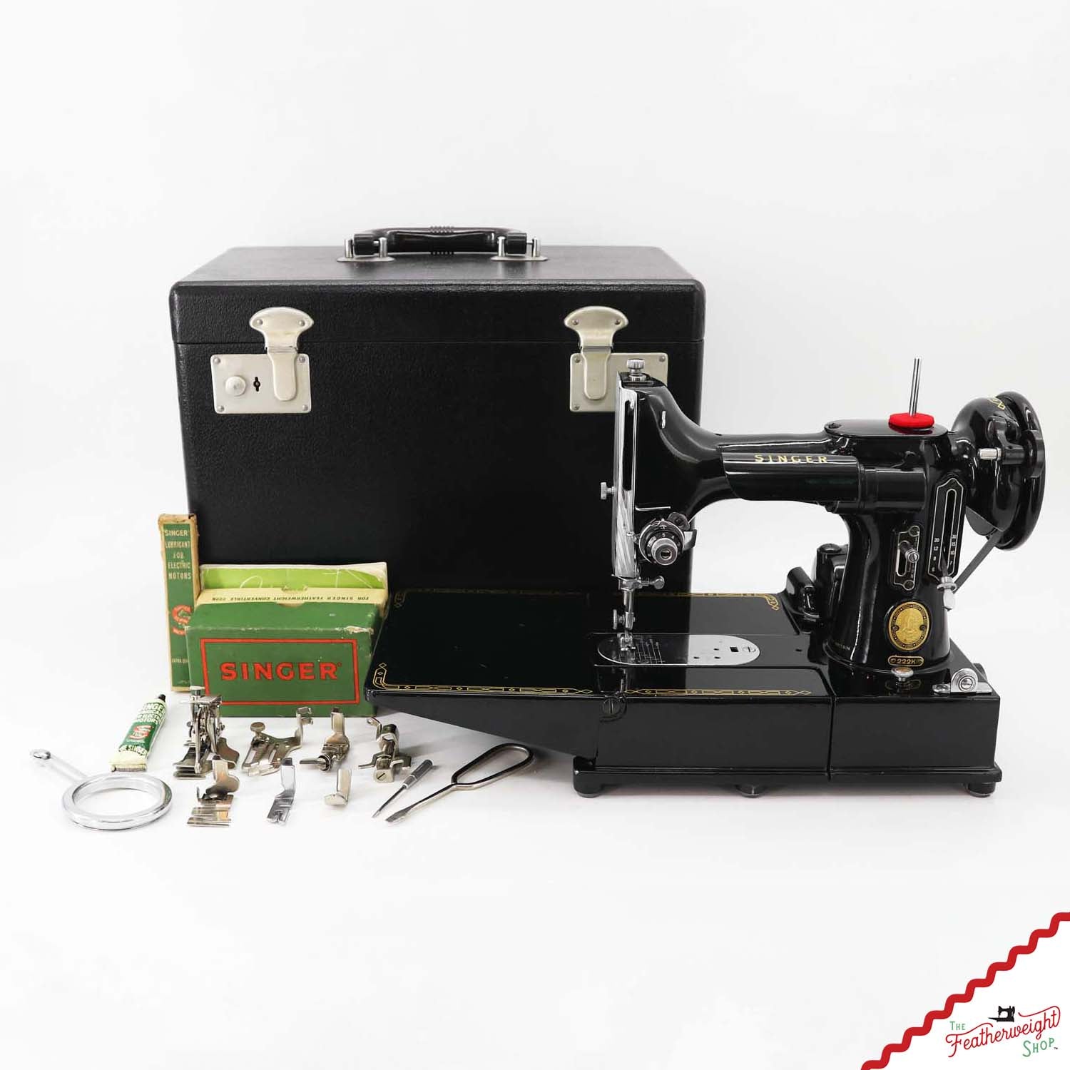 Singer Featherweight 222K Sewing Machine - EM9590**, 1957