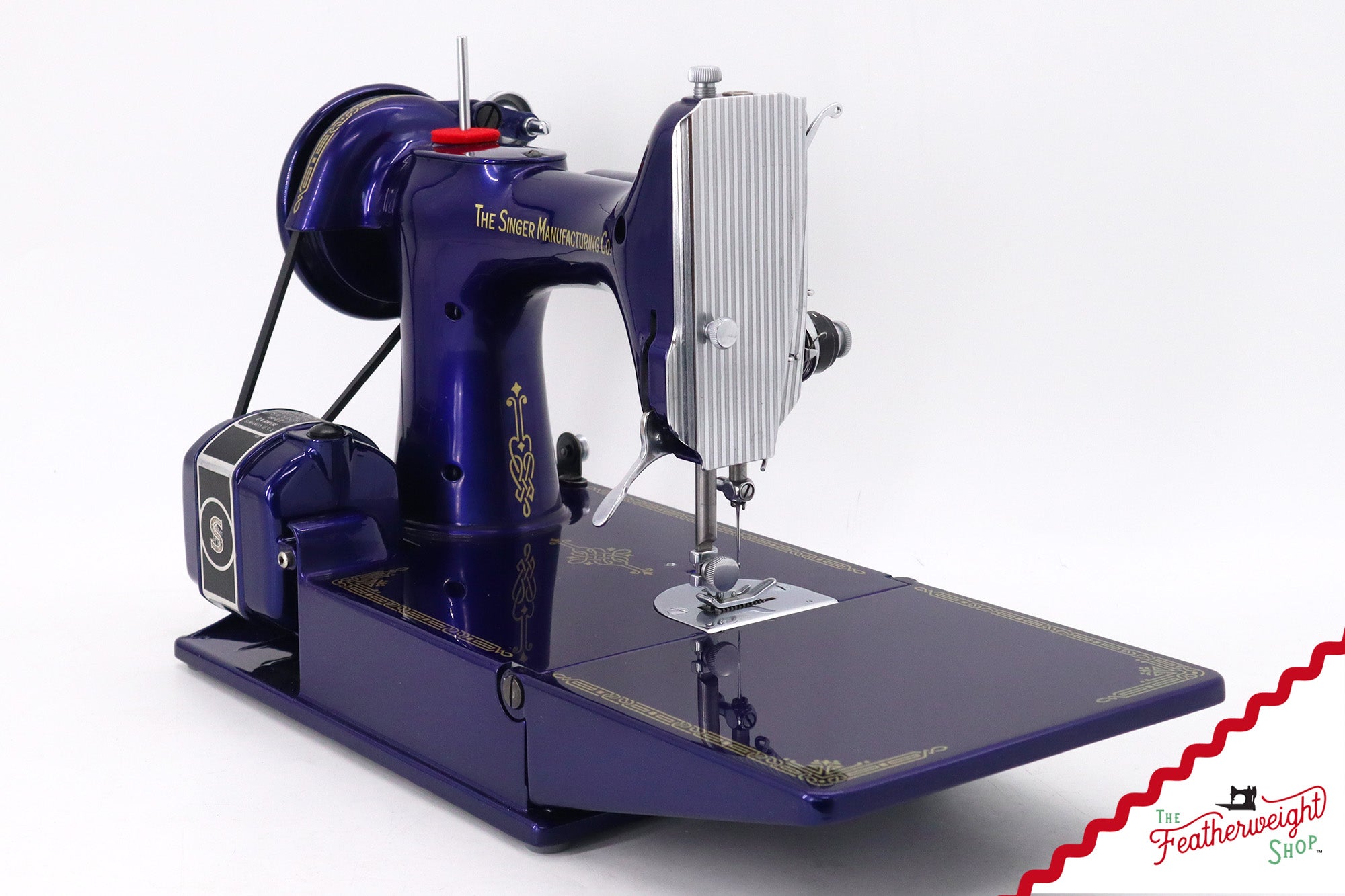 Singer Featherweight 221 AH213*** - Fully Restored in Cobalt Blue