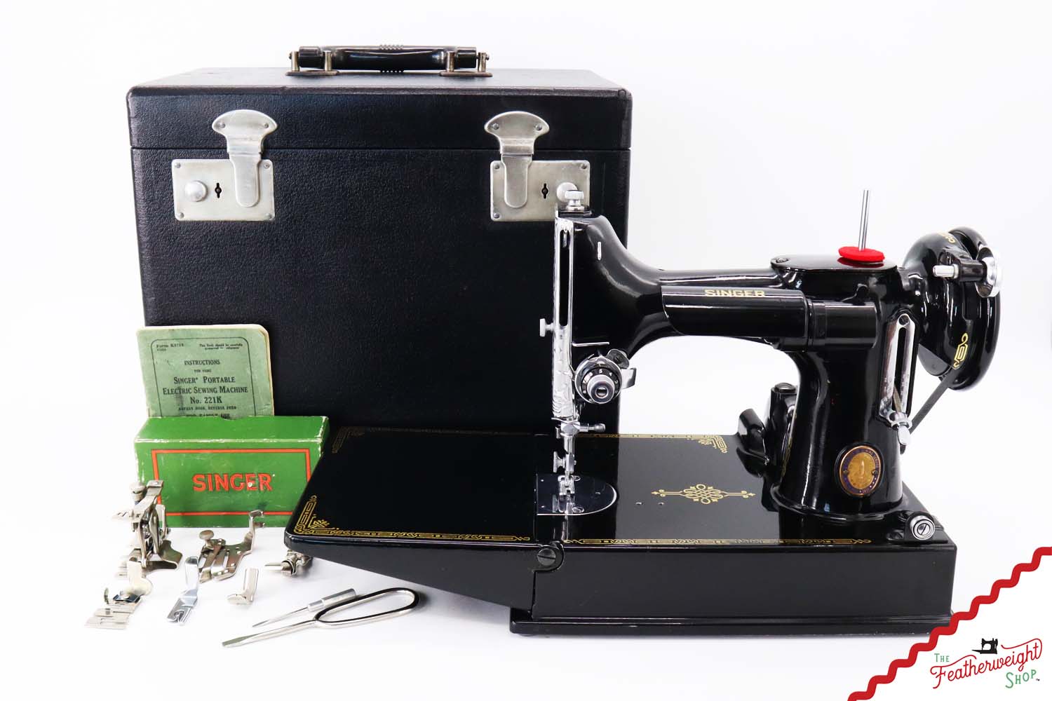 Singer Featherweight 221K Sewing Machine, Centennial: EG709***