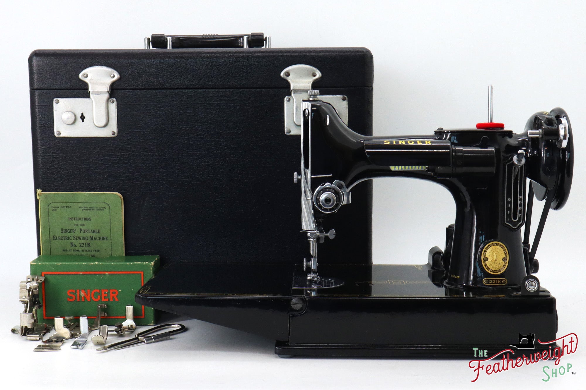 Singer Featherweight 221K Sewing Machine, 1955 - EK2089**