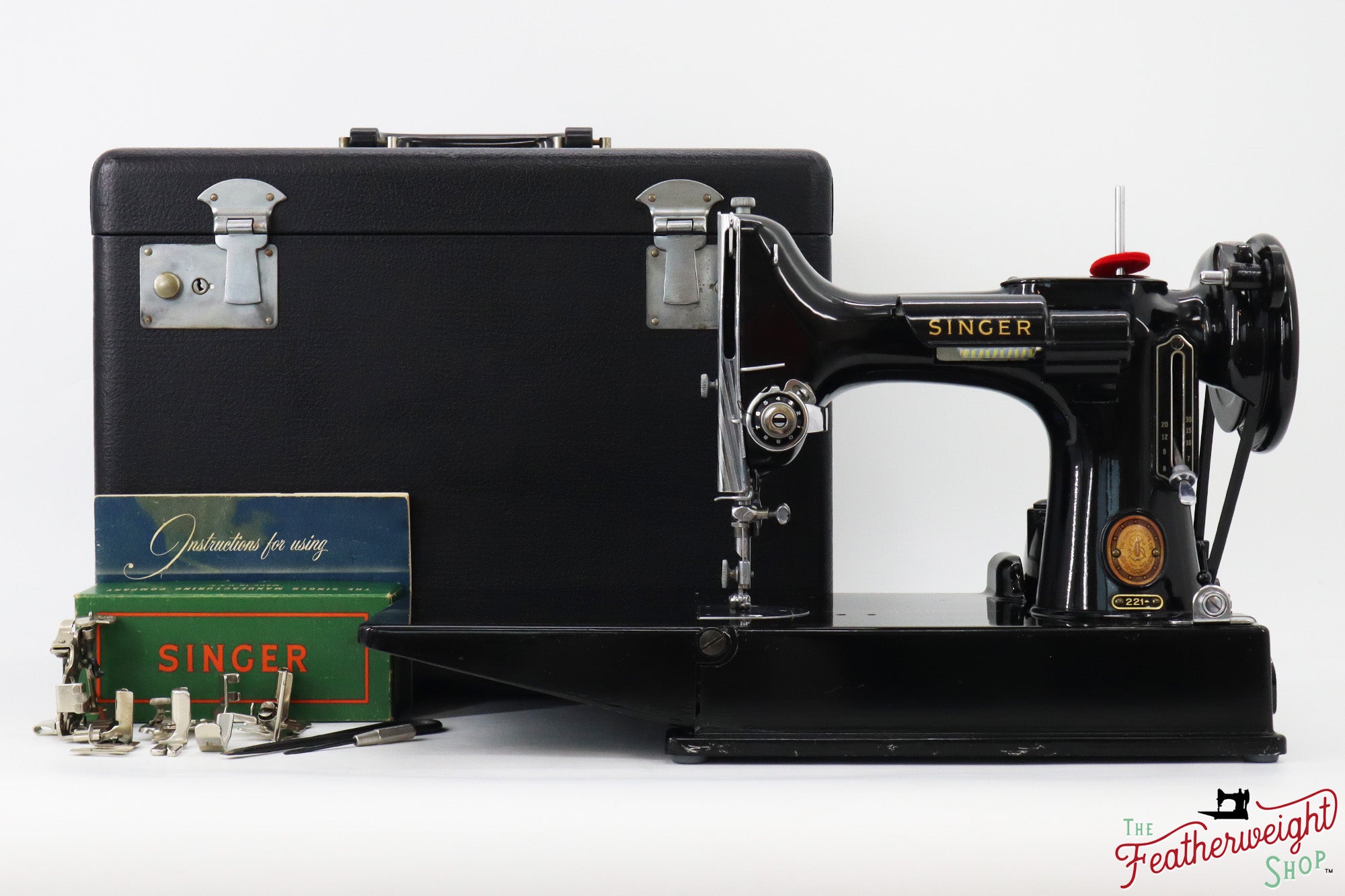 Singer Featherweight 221 Sewing Machine, AM775*** - 1957