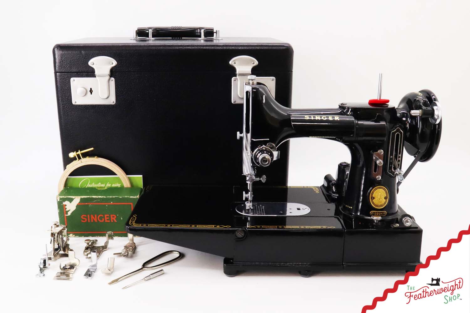 Singer Featherweight 222K Sewing Machine - EK3221**, 1955