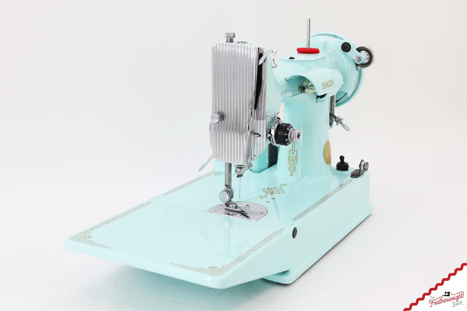 Singer Featherweight 221 AH640*** - Fully Restored in Snowflake Blue