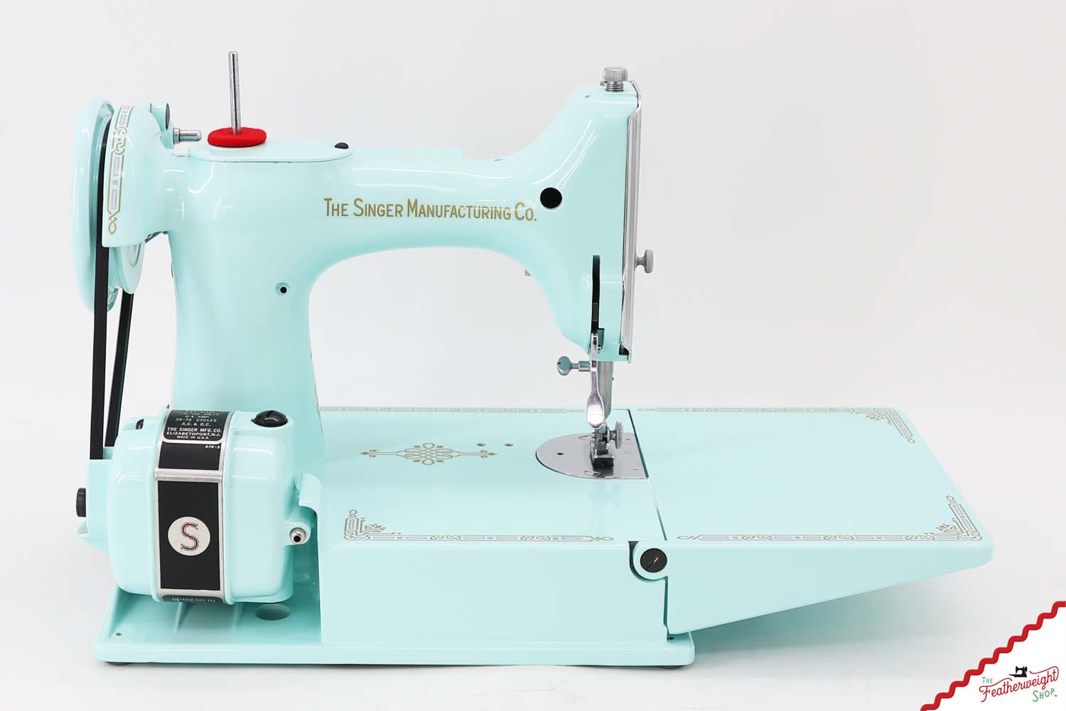 Singer Featherweight 221 AH640*** - Fully Restored in Snowflake Blue