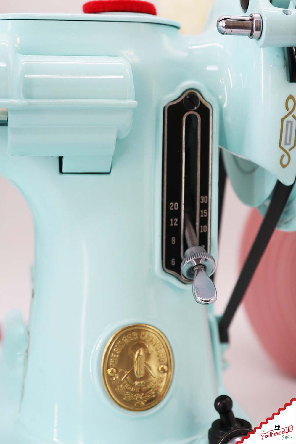 Singer Featherweight 221 AH640*** - Fully Restored in Snowflake Blue