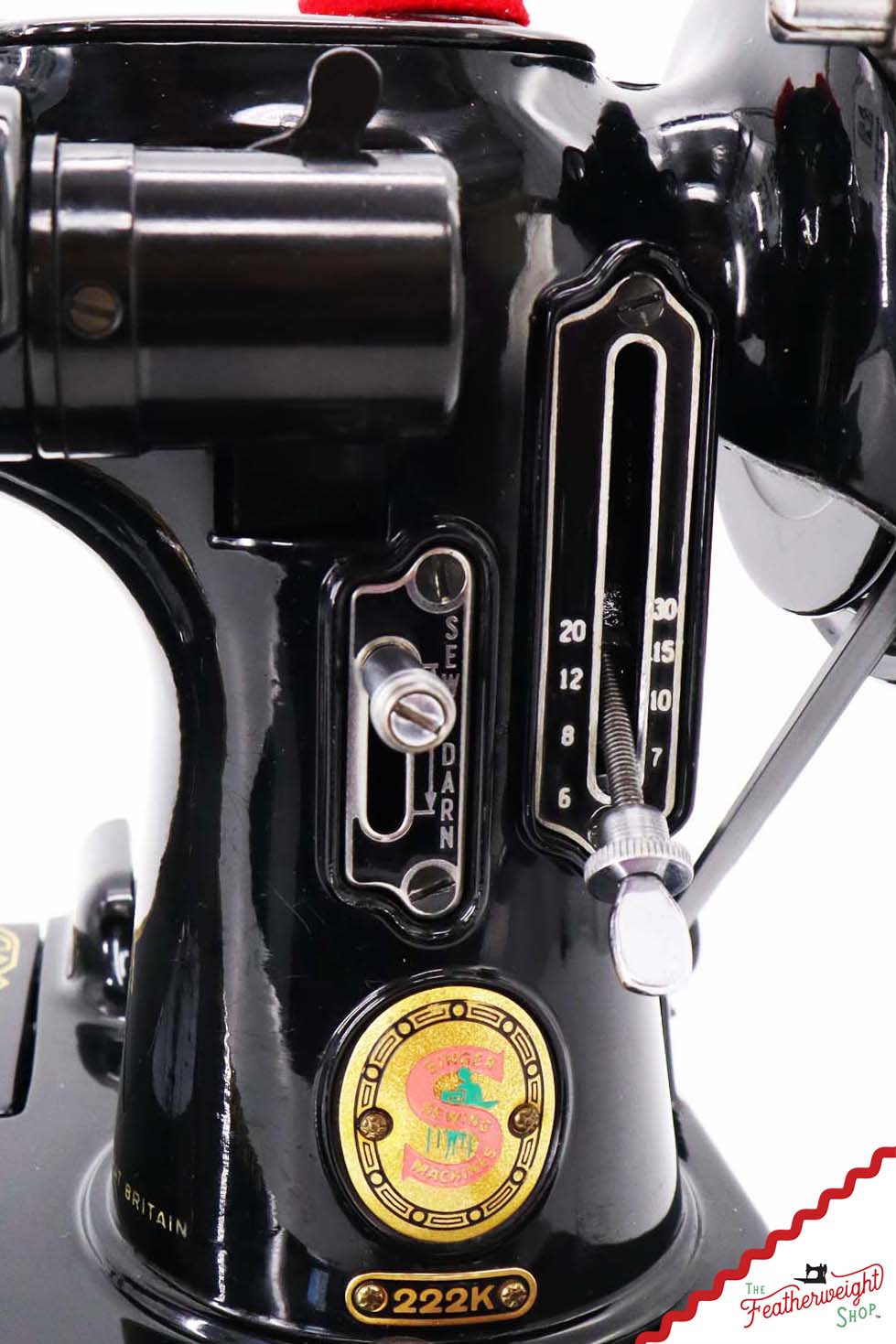 Singer Featherweight 222K Sewing Machine, Red 'S' - ER3179** - 1960