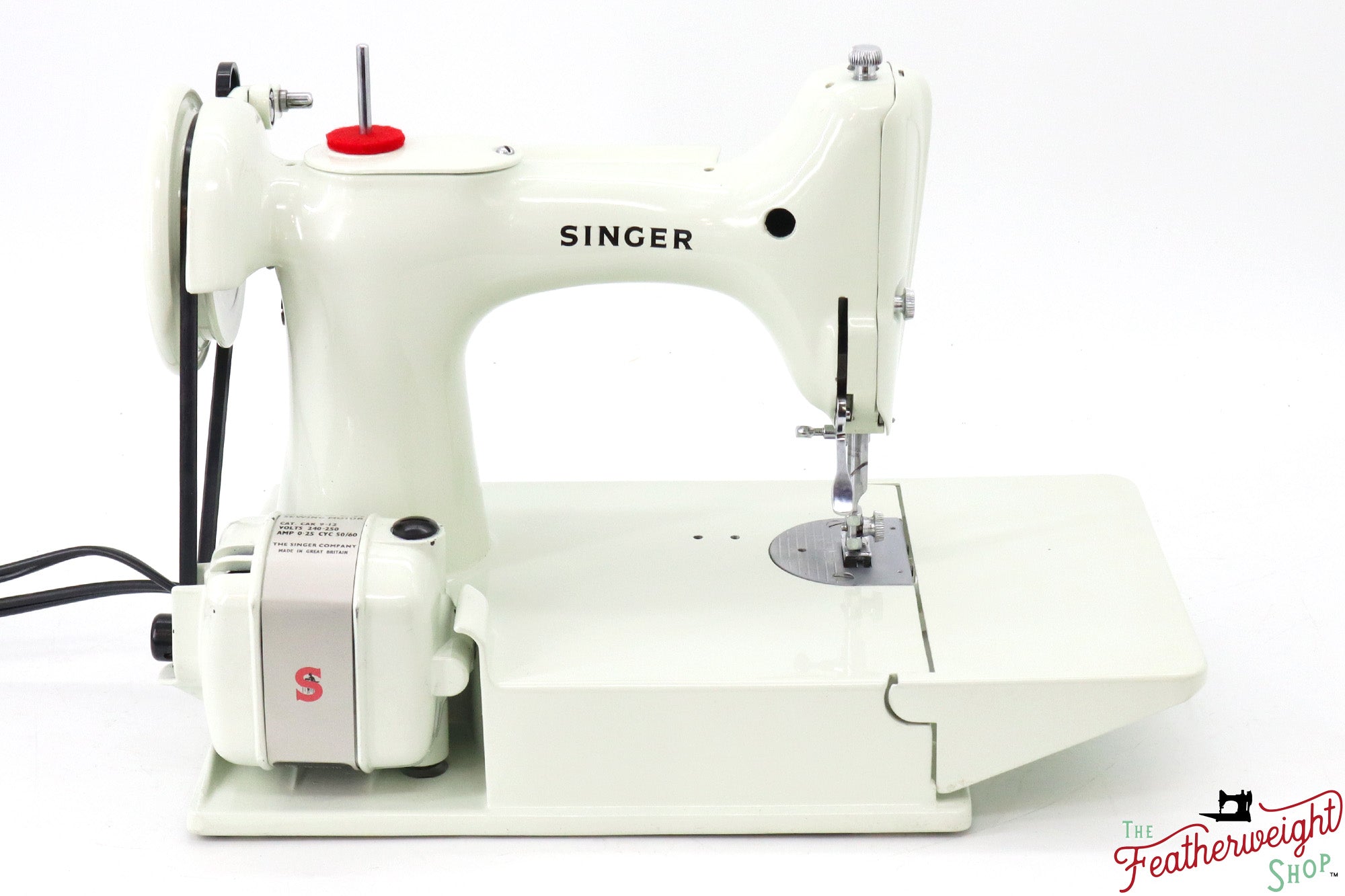 Singer Featherweight 221K Sewing Machine, British WHITE EV988***