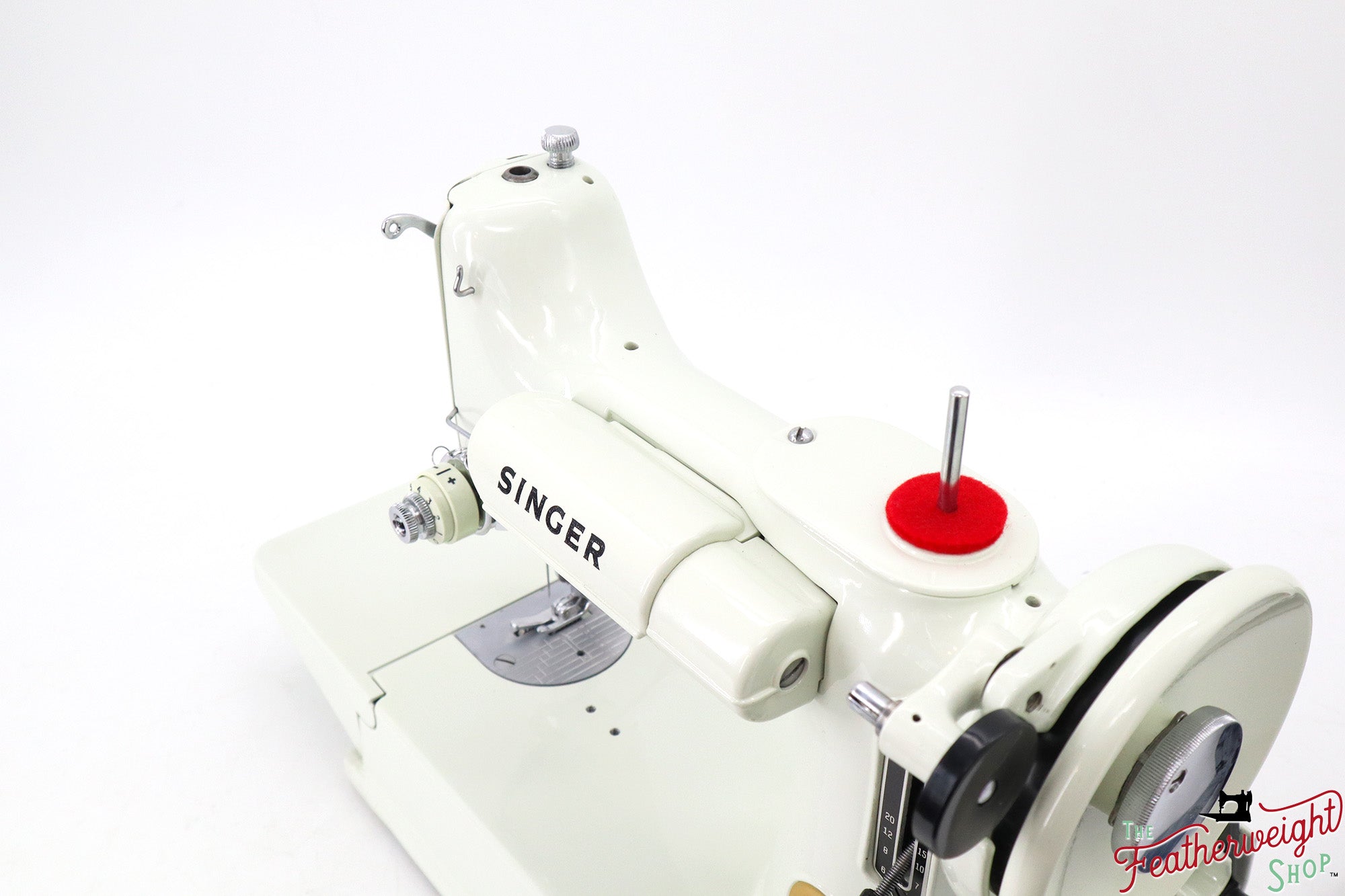 Singer Featherweight 221K Sewing Machine, British WHITE EV988***