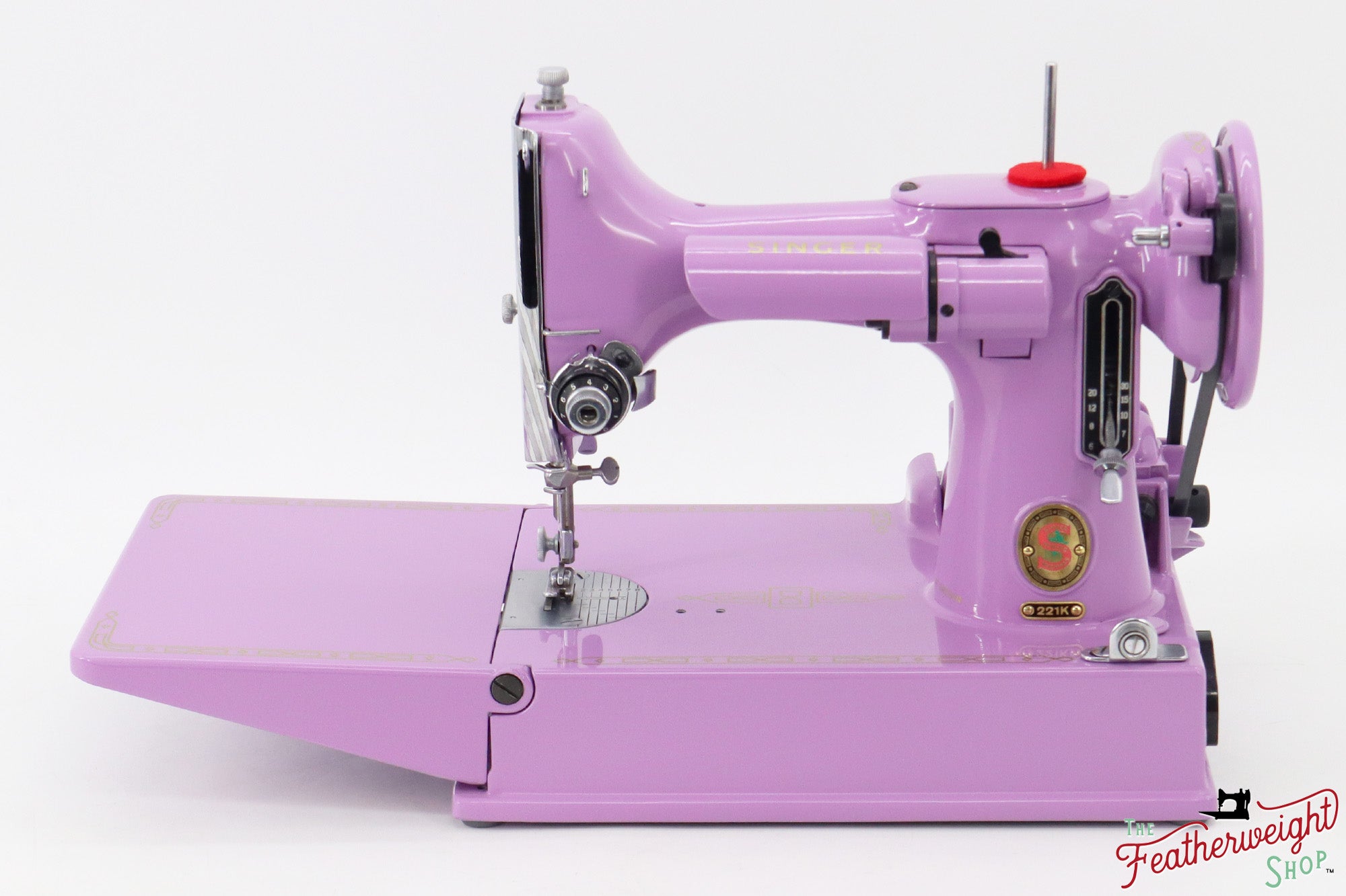 Singer Featherweight 221K, Red 'S', ES2430** - Fully Restored in Lilac