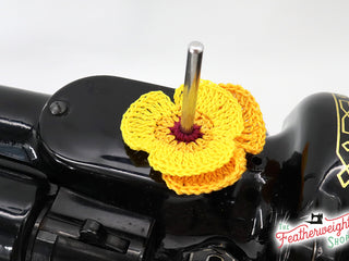 Load image into Gallery viewer, Spool Pin Doily - Pansy Flower