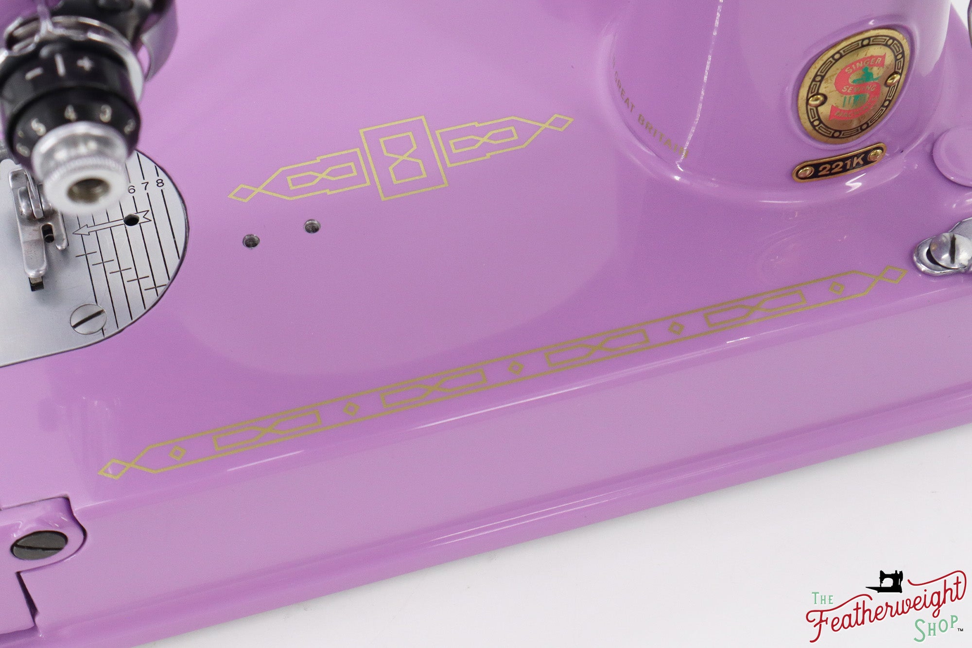 Singer Featherweight 221K, Red 'S', ES2430** - Fully Restored in Lilac