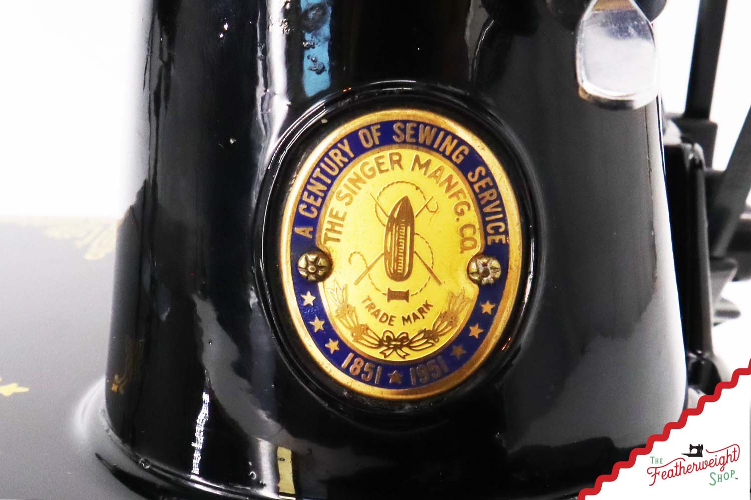 Singer Featherweight 221K Centennial, EG306***, RARE Great Britain Decal
