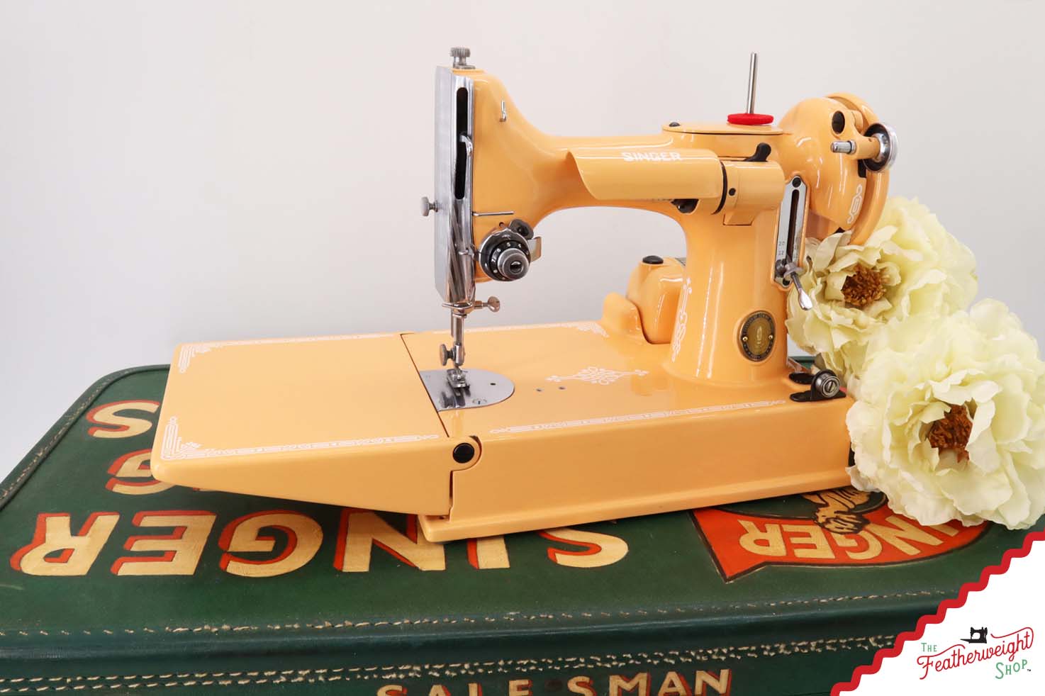 Singer Featherweight 221K, Centennial - EG353*** - Fully Restored in Dreamsicle