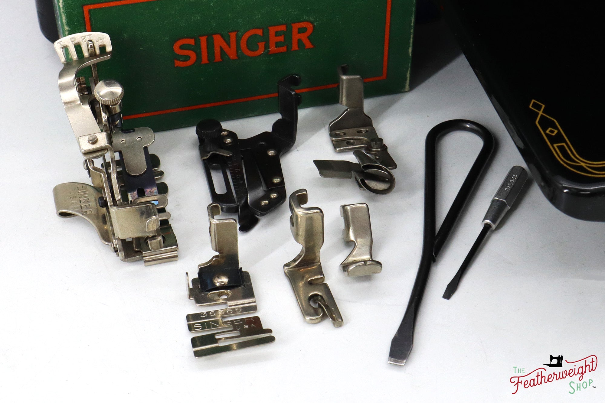 Singer Featherweight 221 Sewing Machine, AM154** - 1955