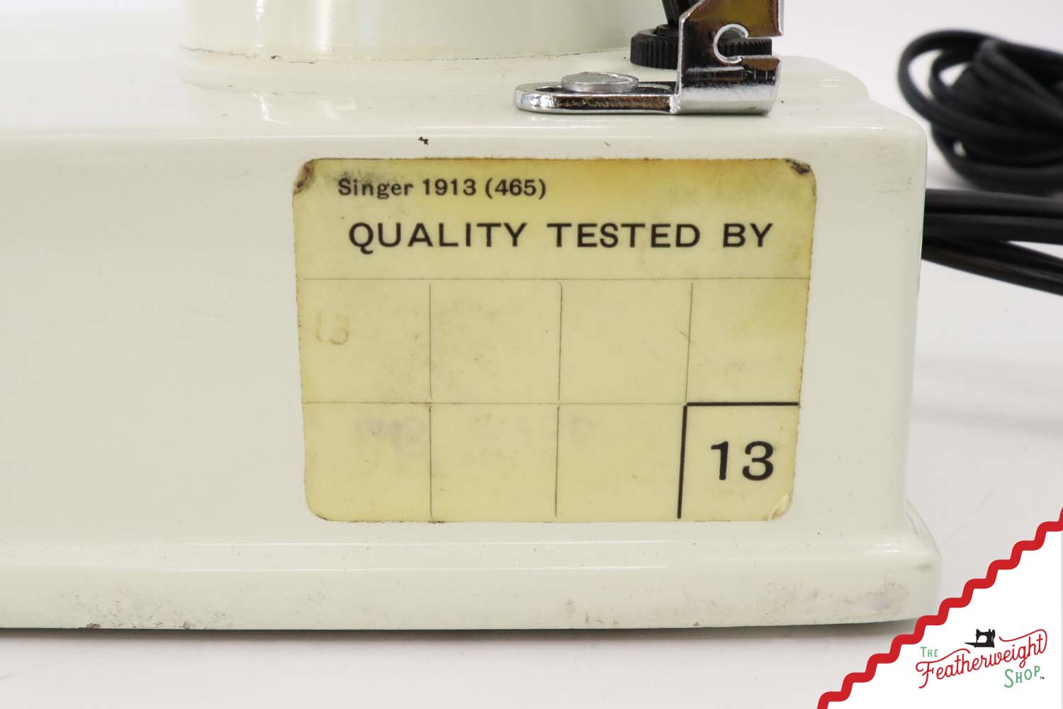 Singer Featherweight 221K Sewing Machine, British WHITE EW065***