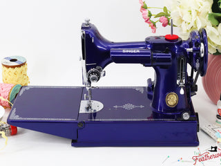Load image into Gallery viewer, Singer Featherweight 221K, 1951 - EG438*** - Fully Restored in Cobalt Blue
