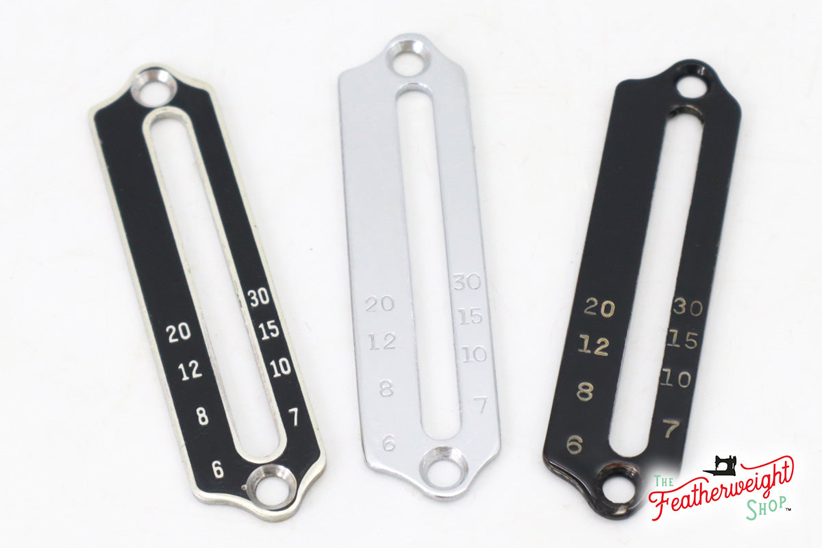 Stitch Length Indicator & Screws for the Singer Featherweight (Vintage Original)