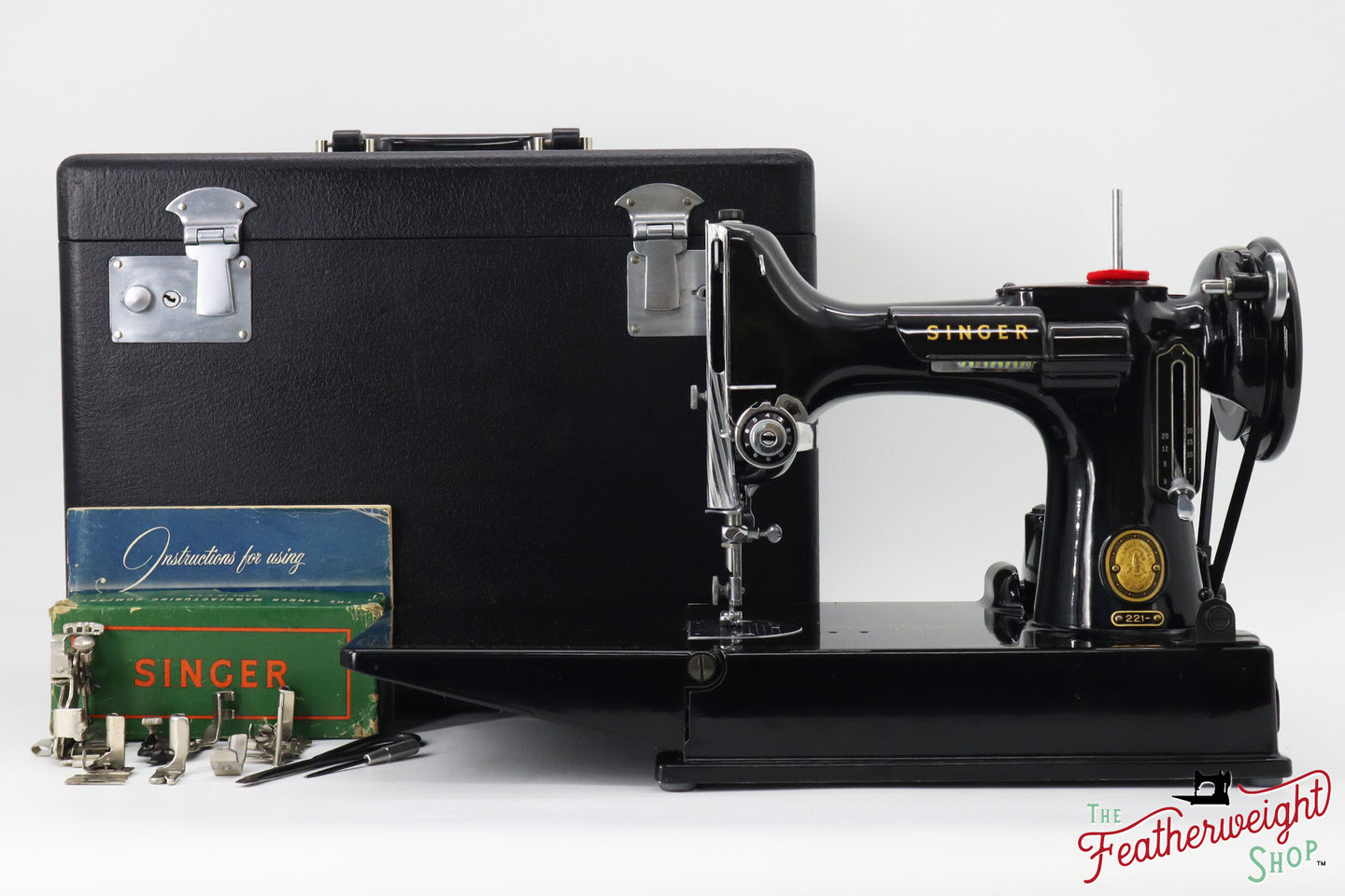 Singer Featherweight 221 Sewing Machine, AL735*** - 1954