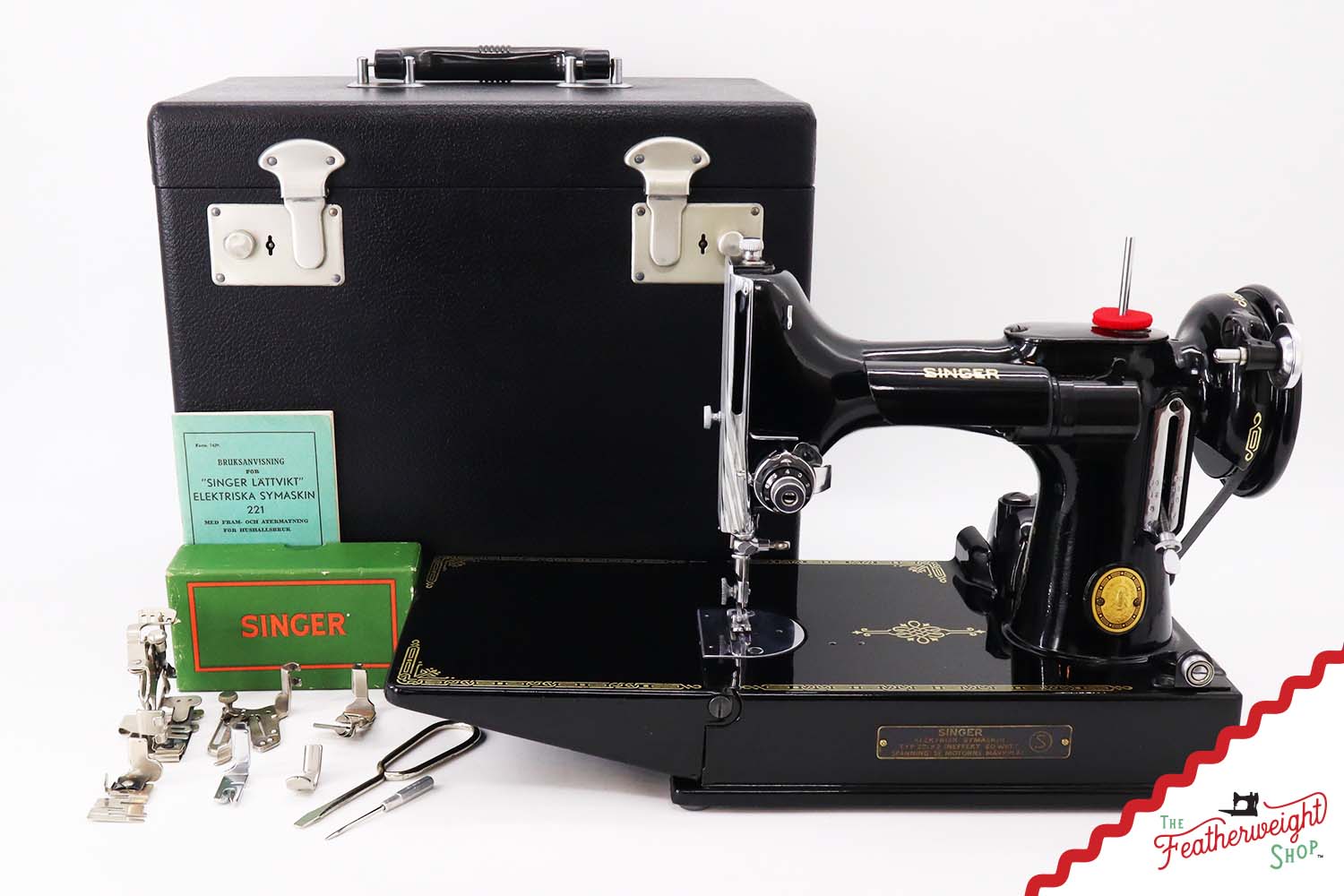 Singer Featherweight Swedish 221K Sewing Machine, EH1416**