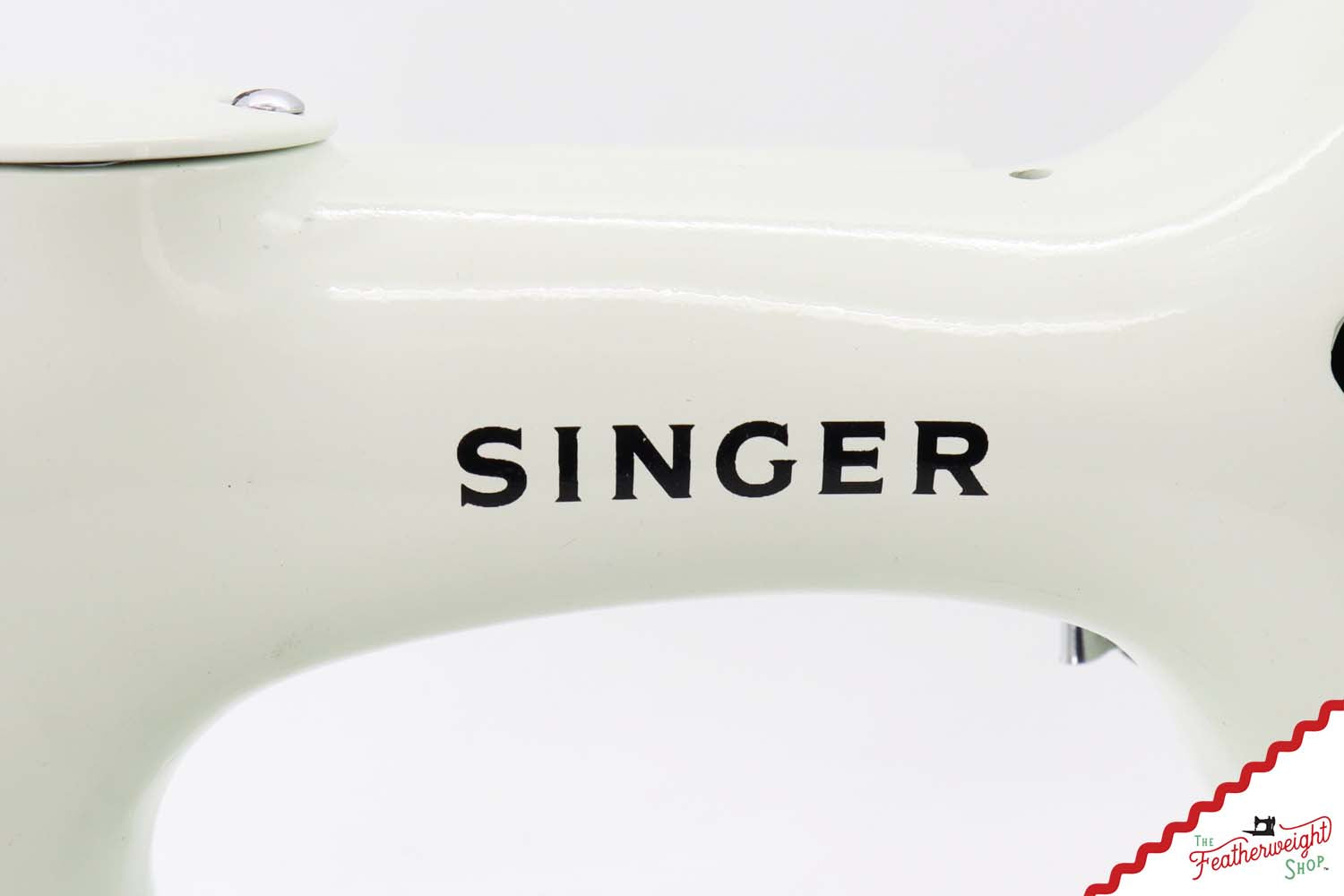 Singer Featherweight 221K Sewing Machine, British WHITE EV98612*