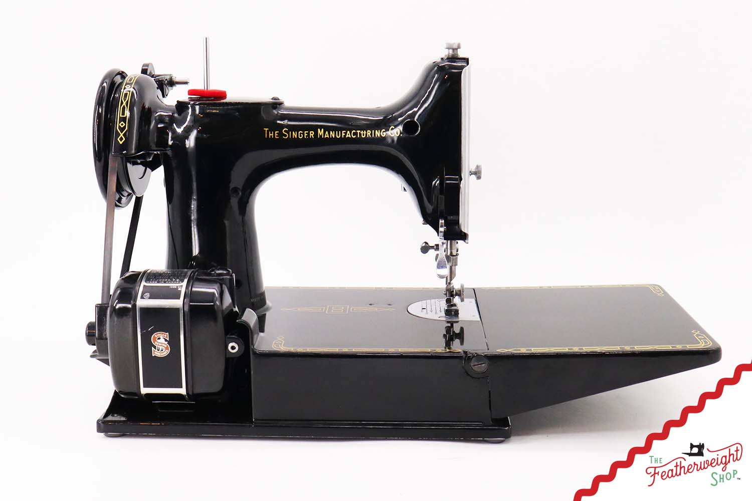 Singer Featherweight 221K Sewing Machine, RED "S" - ES1731**