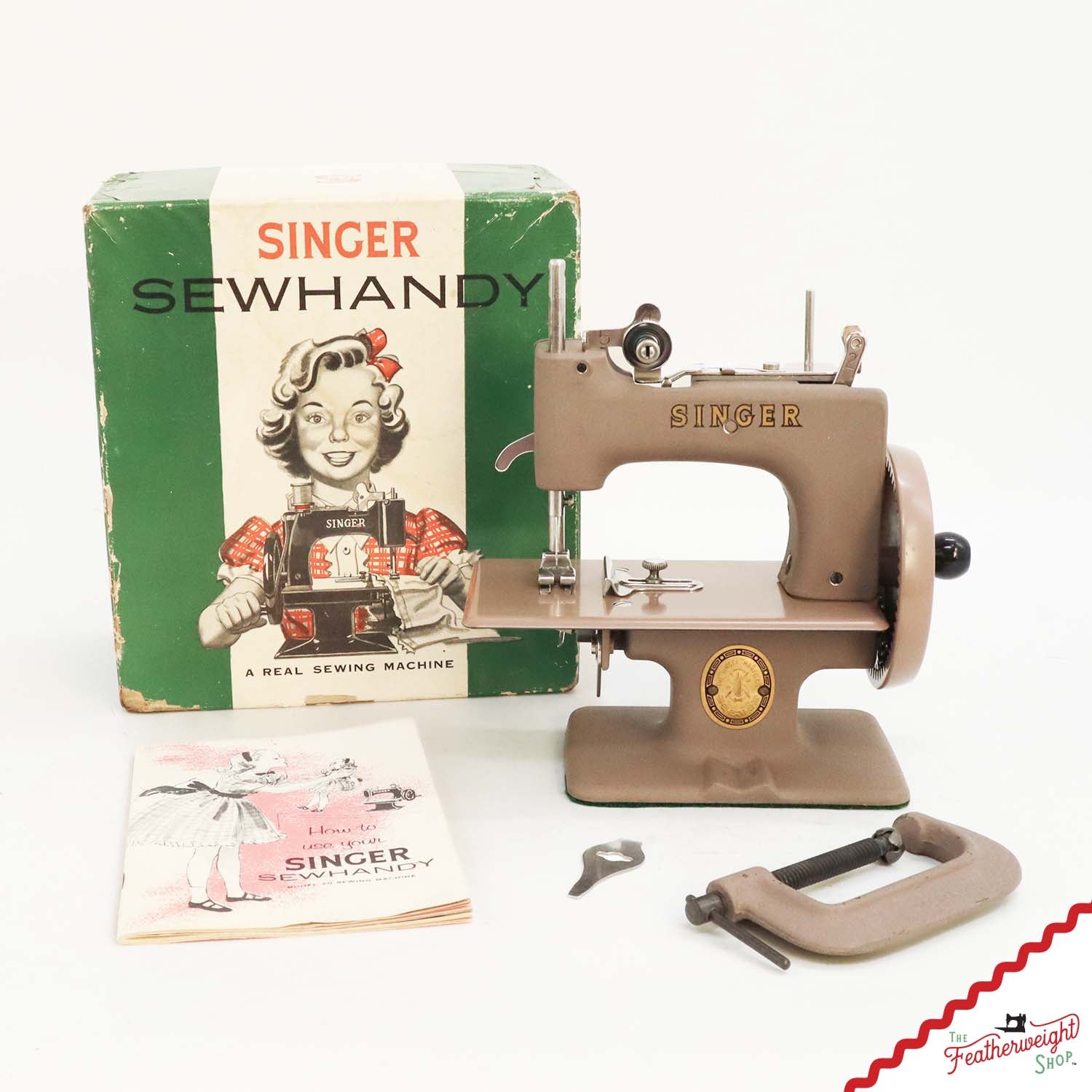 Singer Sewhandy Model 20 - Wrinkle / Warm Taupe, Complete Set! January 2026