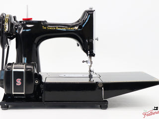 Load image into Gallery viewer, Singer Featherweight 222K Sewing Machine, Red &#39;S&#39; - EP5433** - 1959
